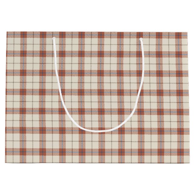 Sacola Para Presentes Grande Xadrez automática (Frente)