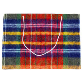 Sacola Para Presentes Grande Xadrez Vintage Buffalo