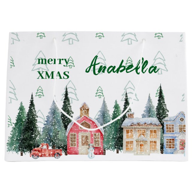 SACOLA PARA PRESENTES GRANDE XMAS GIFT BAG (Frente)