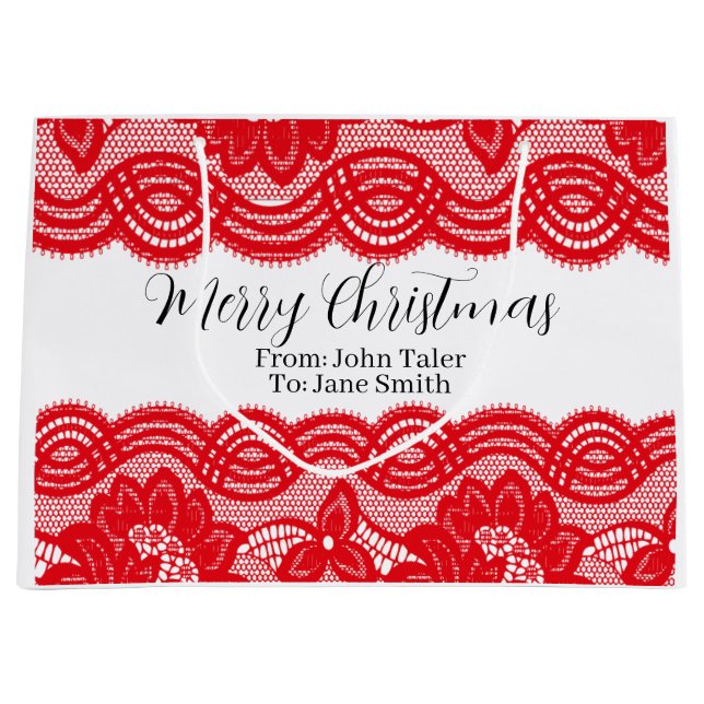 SACOLA PARA PRESENTES GRANDE XMAS GIFT BAG (Frente)