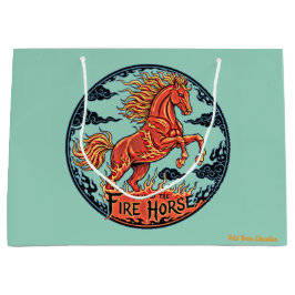 Sacola Para Presentes Grande Year of the Fire Horse