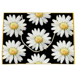 Sacola Para Presentes Grande Yellow Dotted Daisy's