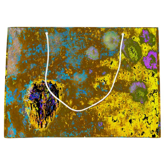 Sacola Para Presentes Grande Yellow Tree Bark Gift Bag (Frente)