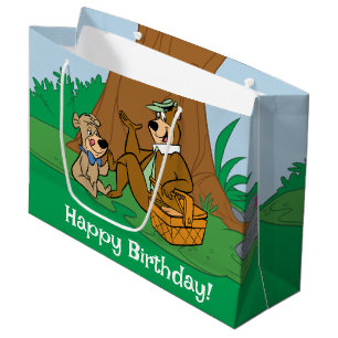 Sacola Para Presentes Grande Yogi Bear e Boo Picnic Snack