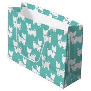 Sacola Para Presentes Grande Yorkshire Terrier Dog Puppy Yorkie