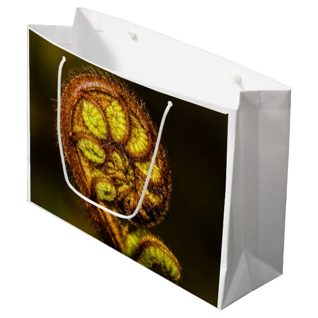 Sacola Para Presentes Grande Young Fern Folaves (Frente inclinada)