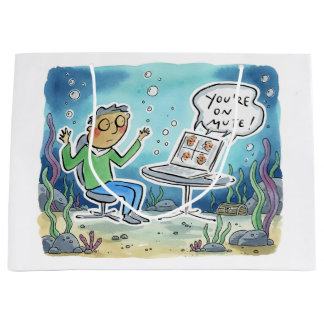 Sacola Para Presentes Grande You're on Mute