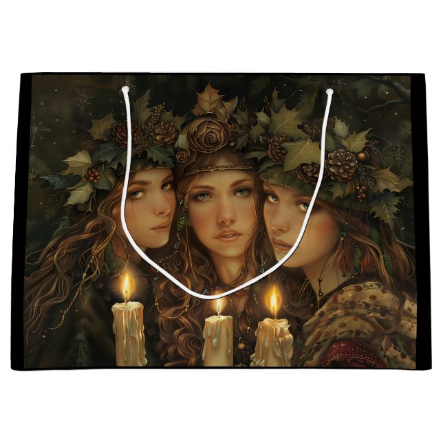 Sacola Para Presentes Grande Yule Maidens (Frente)