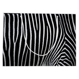 Sacola Para Presentes Grande Zebra Skin