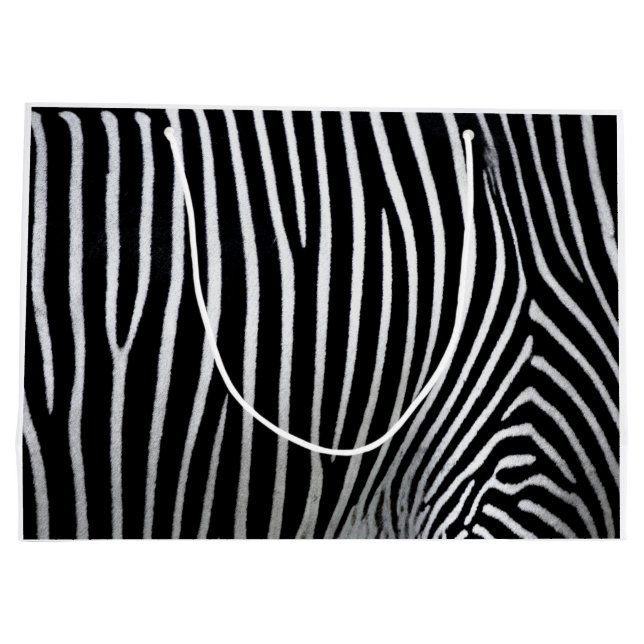 Sacola Para Presentes Grande Zebra Skin (Verso)