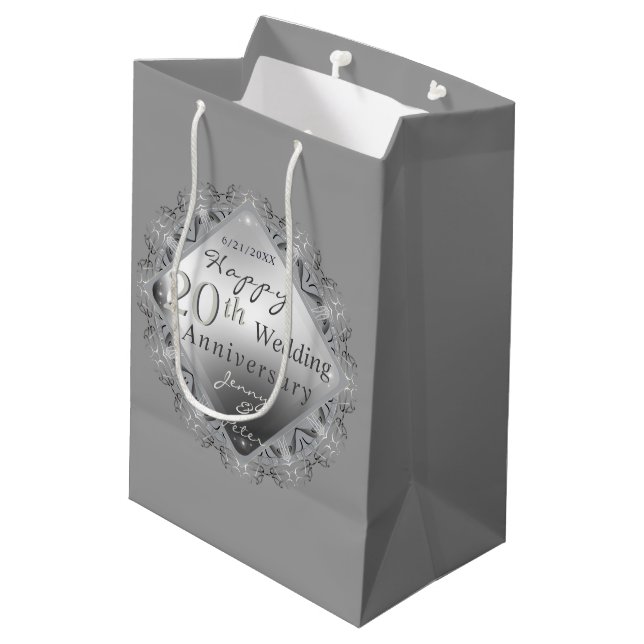 Sacola Para Presentes Média 10,11,20,25,Casamento 70 (Verso inclinado)