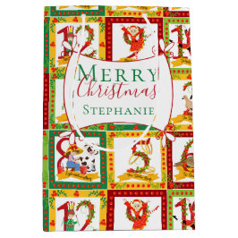 Sacola Para Presentes Média 12 dias de Natal