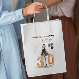 Sacola Para Presentes Média 30, aniversário de 30 anos feliz
