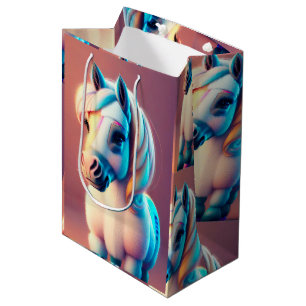 Sacola Para Presentes Média 3D Pôneo Espiritual 3