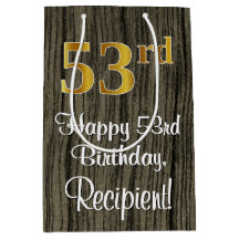 53º aniversário: Elegante Faux Dourado Look #, Fau