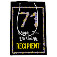 71 Aniversário da rua: Número de Flores, Nome Pers