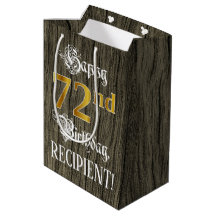 72.º aniversário: Padrão Faux Dourado de Aparência