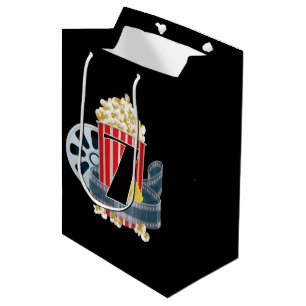 Sacola Para Presentes Média 7 de Festa de aniversário de filmes unisex