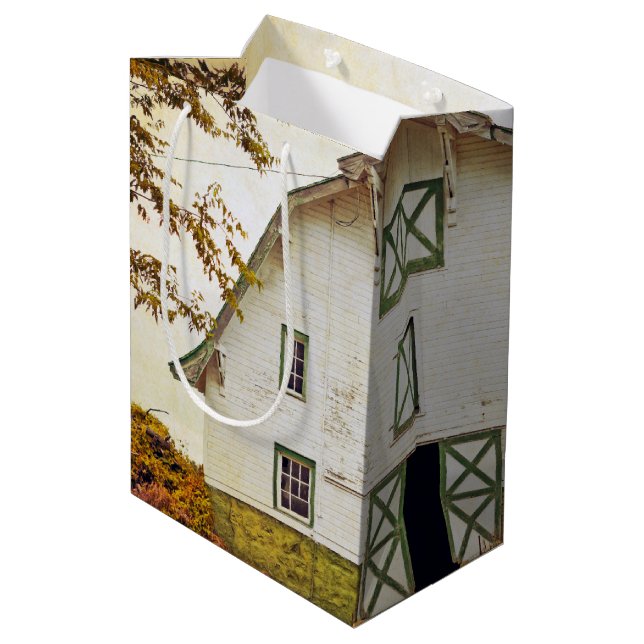 Sacola Para Presentes Média 7lx4.5wx10h Saco médio de presentes Ru (Verso inclinado)