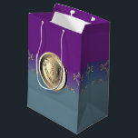 Sacola Para Presentes Média 8º aniversário do casamento Bronze Emblem Bag.<br><div class="desc">Meu gráfico metálico original adorando a bolsa de presente de seu amado no seu 8º aniversário de casamento em bronze,  o que poderia ser mais doce?!</div>