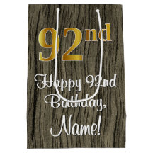 92º Aniversário: Elegante Faux Dourado Look #, Fau