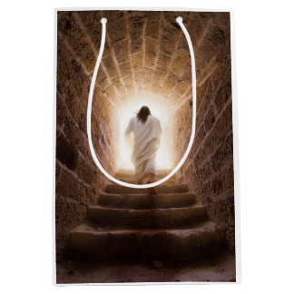 Sacola Para Presentes Média A Ascensão - Jesus Andando à Luz