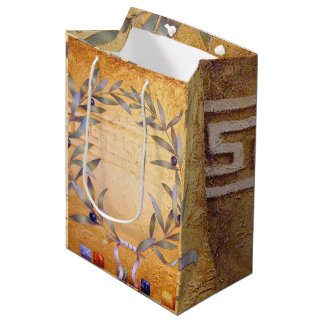 Sacola Para Presentes Média A coroa verde-oliva