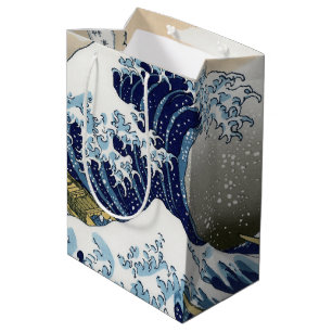Sacola Para Presentes Média A grande onda fora de Kanagawa