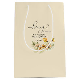 Sacola Para Presentes Média  A little honey bee Baby Shower