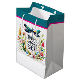 Sacola Para Presentes Média A Magia do Primavera floral