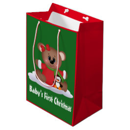 Sacola Para Presentes Média A primeira bolsa de presente de Natal