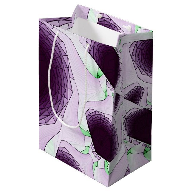 Sacola Para Presentes Média À sombra da cor Violeta (Frente inclinada)