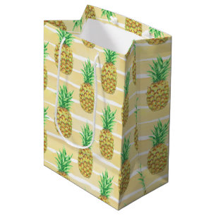 Sacola Para Presentes Média Abacaxi