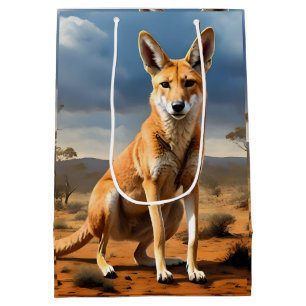 Sacola Para Presentes Média **"Abaixo Delight: O Design de Kangaringo"**