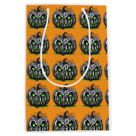 Sacola Para Presentes Média Abóbora Raiva