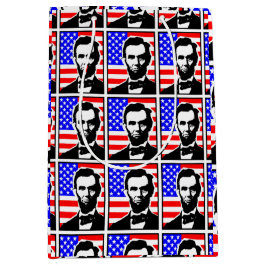 SACOLA PARA PRESENTES MÉDIA ABRAHAM LINCOLN-UNIÃO