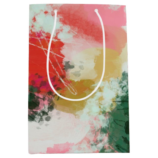 Sacola Para Presentes Média Abstrato Cheer (Frente)