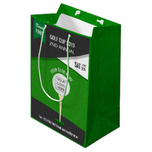 Sacola Para Presentes Média Adicionar logotipo e foto ao clube/Corporate Golf 