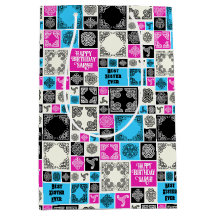 Adicionar Nome e Relação Aniversário Magenta e Azu