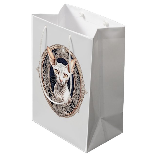 Sacola Para Presentes Média Adicionar seu próprio texto (Verso inclinado)