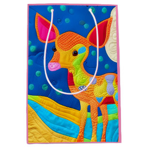 Sacola Para Presentes Média Adorável Veado-Bebê - Design