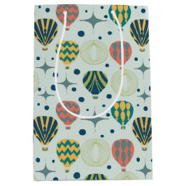 Sacola Para Presentes Média Adventure Aguarda Azul Balão de Ar Quente