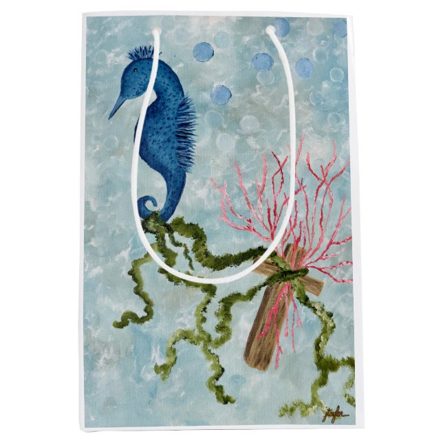 Sacola Para Presentes Média Agarração à cruz (Frente)