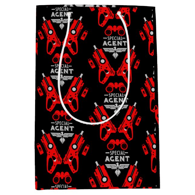 Sacola Para Presentes Média Agente Especial Kid (Frente)