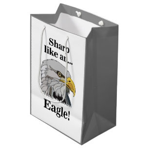 Sacola Para Presentes Média Águia Americana