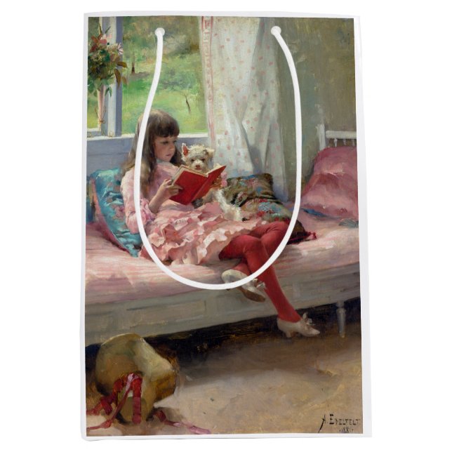 Sacola Para Presentes Média Albert Edelsense - Bons Amigos (Frente)