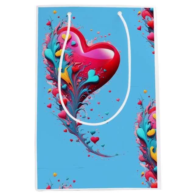 Sacola Para Presentes Média Alcance-A Com Seu Coração II (Frente)