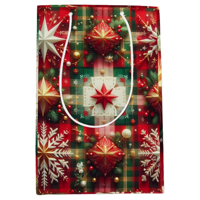Sacola Para Presentes Média Alegria de Natal (Frente)