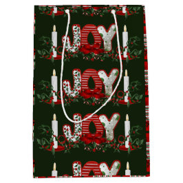 Sacola Para Presentes Média Alegria de Natal