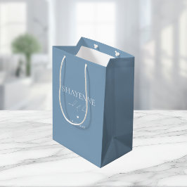 Sacola Para Presentes Média Algo Azul Antes de Fazer Favor de Dama de Honra